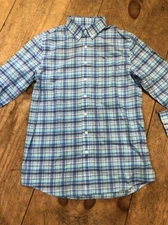 Vineyard vine boys shirts whale shirt button down Pine Island Plaid Sea Splash 