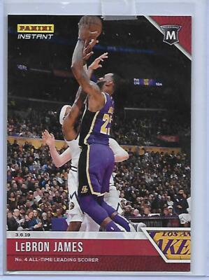2018-19 Panini Instant LEBRON JAMES /373 passes Michael Jordan 4th NBA points | eBay