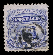 GENUINE SCOTT #114 USED CLEAR G GRILL 1869 ULTRAMARINE - ESTATE CLOSE-OUT #2