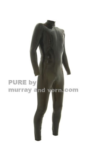 Pure by M and V Mans Catsuit latex rubber gummi - 第 1/8 張圖片