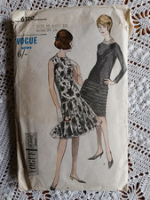 vogue vintage 20s style dress pattern 6120 bust 36"