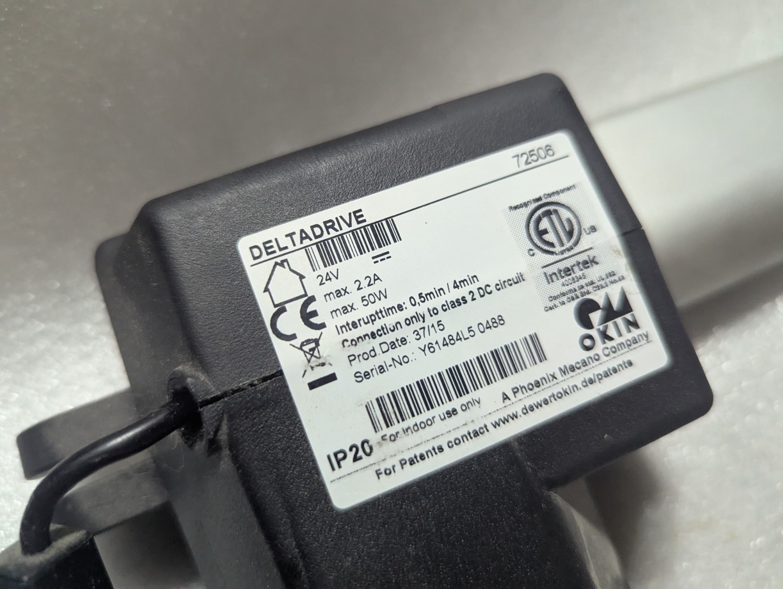 Okin Deltadrive 72506 Electric Recliner Lift Chair Motor Franklin Homemakers