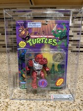 1995 Playmates TMNT TEENAGE MUTANT NINJA TURTLES Warrior Rocksteady CAS 65