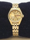 Vintage Seiko Automatic 25mm Gold Day/Date Dial Women's Watch 2906-06060
