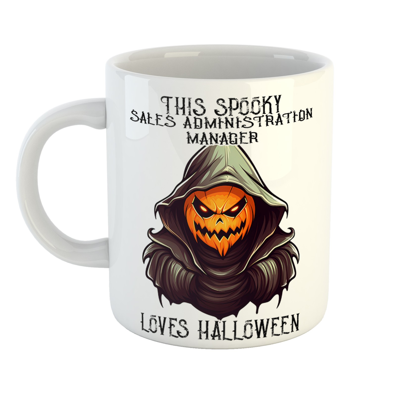 COACH Tazza con opera d'arte spettrale SPOOKY SALES ADMINISTRATION MANAGER AMA HALLOWEEN