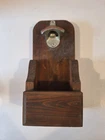 Vintage Coca Cola Bottle Opener With Handmade Wooden Catch Tray