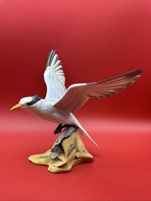 FRANKLIN MINT PORCELAIN BIRD FIGURINE THE ROYAL TERN 1985 WOOLEVER W/COA