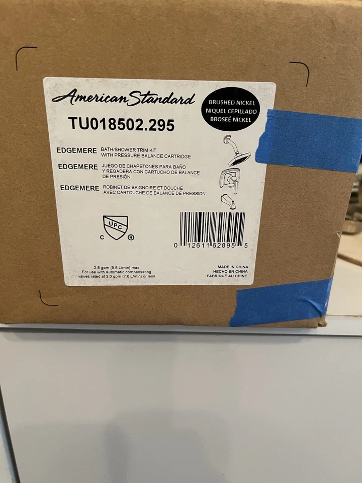 Kit de adornos de baño/ducha American Standard TU018502.295 Edgemere sin cabezal de ducha NUEVO Foto 3 de 4