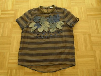 Neuwertige BRUNELLO CUCINELLI Seidenbluse, Blusenshirt Gr. DE M/ L  38/40