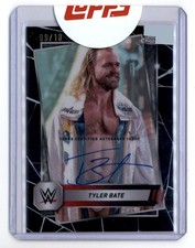 2025 Topps Chrome WWE Autographs Black Refractors #157 Tyler Bate Auto 9/10