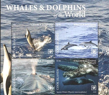 Cook Islands 2020 - Whales & Dolphins of the World, Top of Sheet... Part 1 - MNH