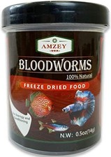 Freeze dried blood worms aquarium fish food