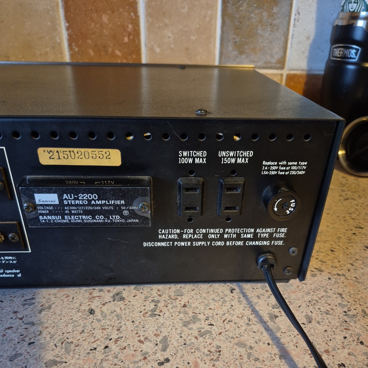 SANSUI サンスイ　プリメインアンプ　AU-2200 Sansui Au-2200 RARE Audiophile Stereo Integrated Amplifier
