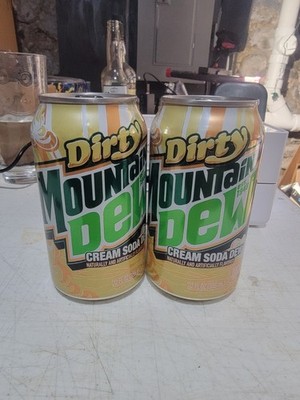 NEW  Dirty  Mountain Dew 2 12oz Cans - SHIPS FAST AND SECURE