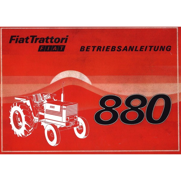 Fiat Trattori 880 4-Takt Diesel 4-Zylinder Bedienungsanleitung Betriebsanleitung-image
