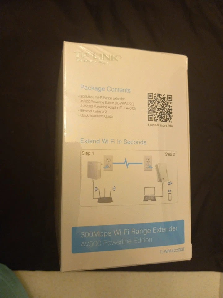 TP-LINK AV500 WLAN RANGE EXTENDER POWERLINE EDITION TL-WPA4220KIT NEU - Bild 3 von 3