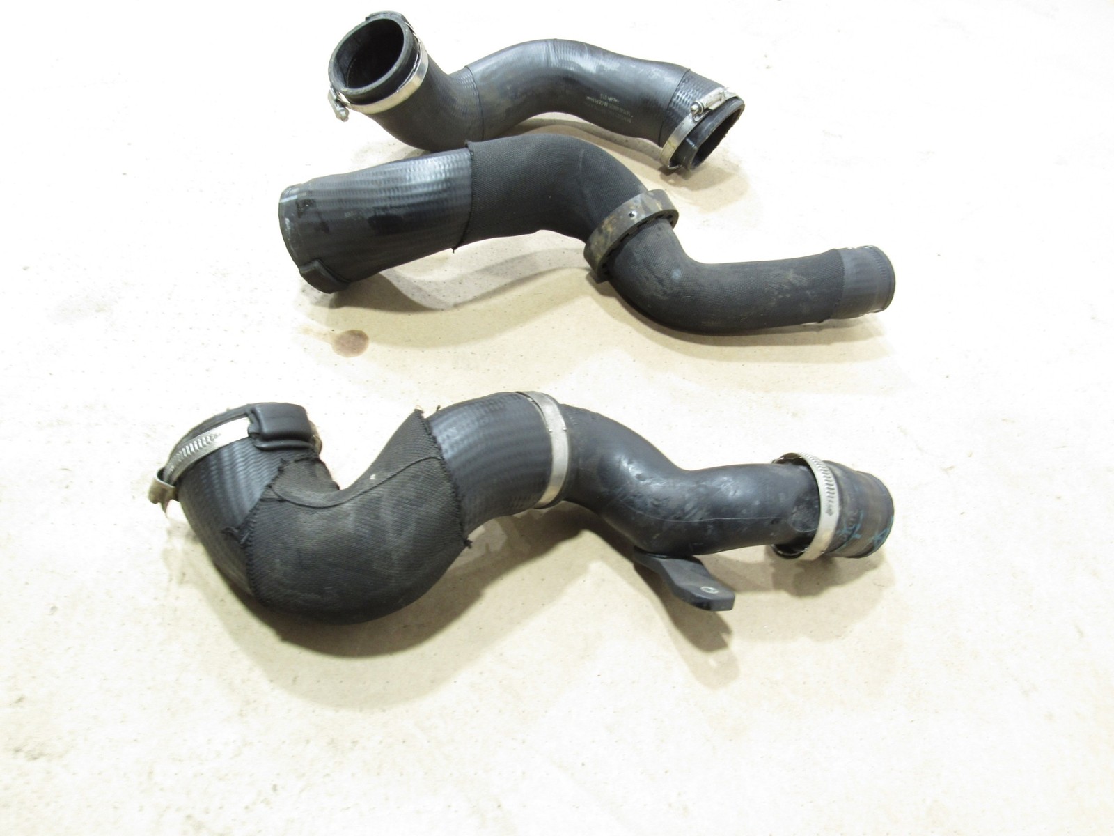12-18 Bentley Continental GT W12 2015 Intercooler Hose Pipe Tube Set 3 Pcs |:A
