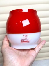 Glass Globe for Coleman 200a 242 249 lantern , white and red rose colors