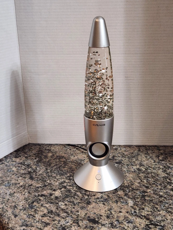 ALTAVOZ CRAIG SPARKLE ROCKET 3699 Brillo Color Cambio Luz Bluetooth 14" Foto 2 de 4