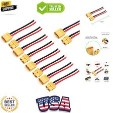 5 Pairs XT30 Pigtail,XT30 Male and Female Plug,XT30 Connector Adapter with 10...