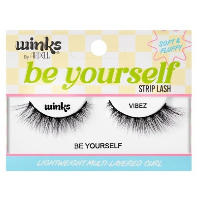 Ardell Winks Be Yourself Lashes - Vibez Style, Bold & Expressive Black Strip Las