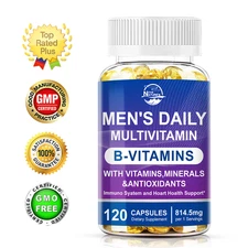 Multivitamin for Men 120 Capsules - Vitamins and Minerals - NON GMO, Gluten Free