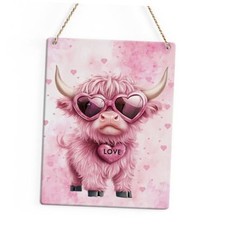 Pink Valentines Day Decorations,Cow Valentines,Valentine Wall Decor,Valentine