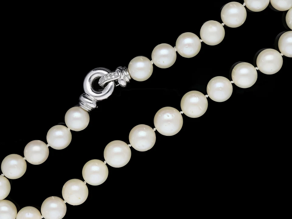 Top Preis Juw. Wempe Collier Brillanten Zuchtperlen 750 Gold 18 Kt. Deta Schmuck - Bild 2 von 4