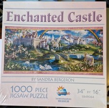 Sunsout 1000 Piece Jigsaw Puzzle Enhanted Castle Sandra Bergeron - Sealed New