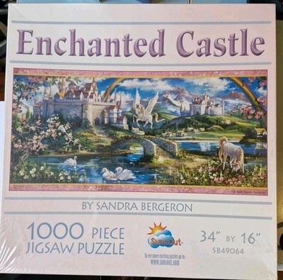 Sunsout 1000 Teile Puzzle Verzauberte Burg Sandra Bergeron - Versiegelt Neu