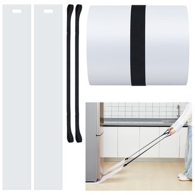 2 Set Long Appliance Slider with Pull Strap Appliance Mover with Handle Plast...