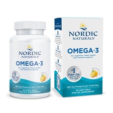 Nordic Naturals Lemon Omega-3 - Cognition, Heart Health,  Immune Support, 60 Ct