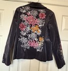 PAPARAZZI By Biz Corduroy Heavily Embroidered Blazer Gray -XL — photo 4