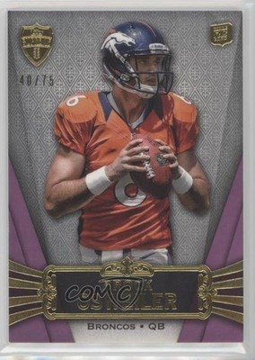 2012 Topps Supreme Violet 40/75 Brock Osweiler #19 Rookie RC 0eq