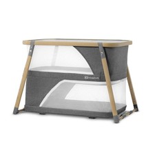 Portable Travel Crib Baby Kinderkraft SOFI Grey Wood 42.1 L x 24.8 W Gray
