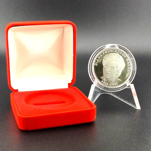 Princess Diana Memorial 1 Troy Oz .999 Fine Silver Commemorative - Red Box