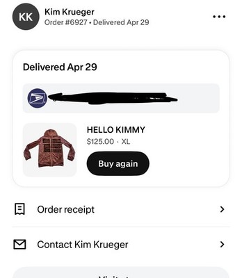 HELLO KIMMY Kim Krueger Burberry Erry Zip Up XL Brand New SEALED All Over Print