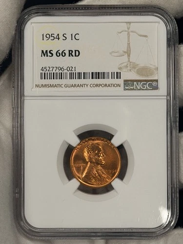 1954-S Lincoln Wheat Cent — photo from the most recent tracked eBay sale