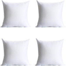 18 X 18 Inches Pillow Inserts, Set of 4 Hypoallergenic Brushed Microfiber Liner