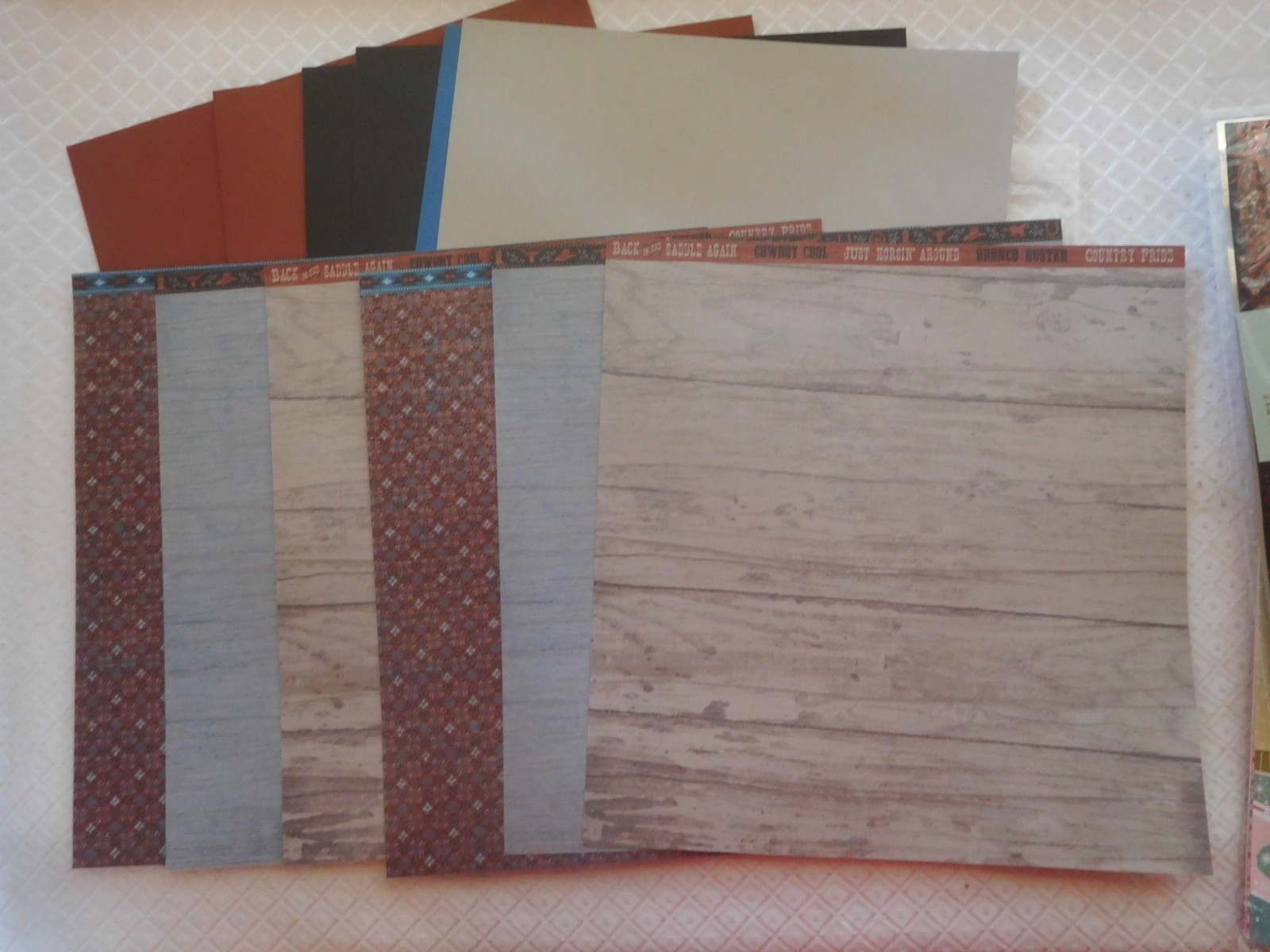 Lot of 7 PARTIAL USED Close to My Heart Scrapbooking Kits Workshop Paper  Stamps