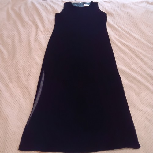 Simone Chin Chin Velvet Silk Gothic Witchy Whimsigoth Punk Sleeveless Maxi Dress - Picture 1 of 16