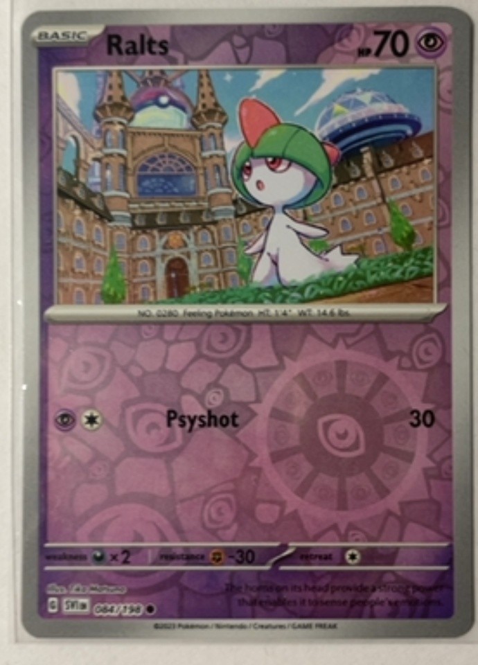 Ralts Reverse Holo Scarlet & Violet 84/198