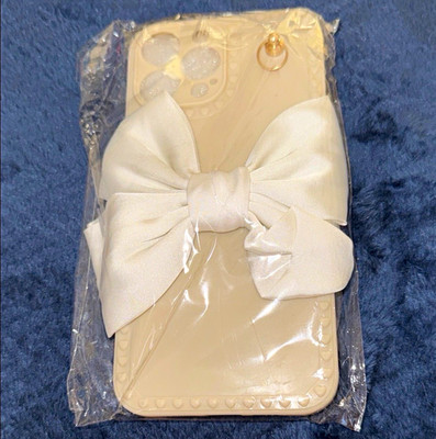 Elegant White Bow iPhone 13 ProMax Case