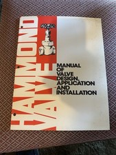 1960s HAMMOND VALVE Manual - Application  Design Hammond, IN