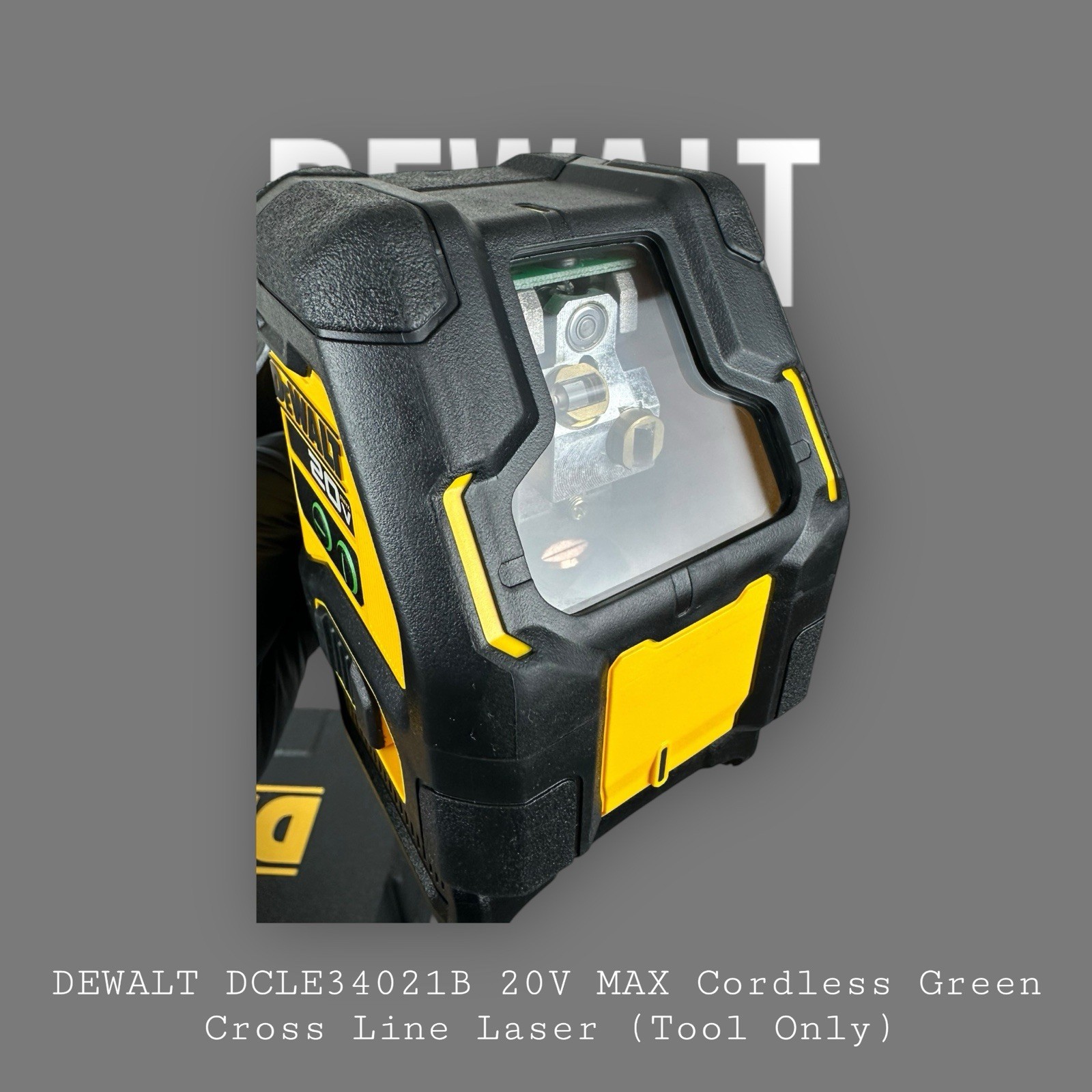 DEWALT DCLE34021B 20V MAX Cordless Green Cross Line Laser (Tool Only)