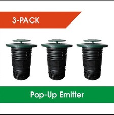 Emisor de drenaje emergente con codo flexible para 4 pulgadas Tubos de drenaje. (Pack de 3)