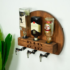 Triple Tap Wall Bar Whiskey Dispenser, Custom...