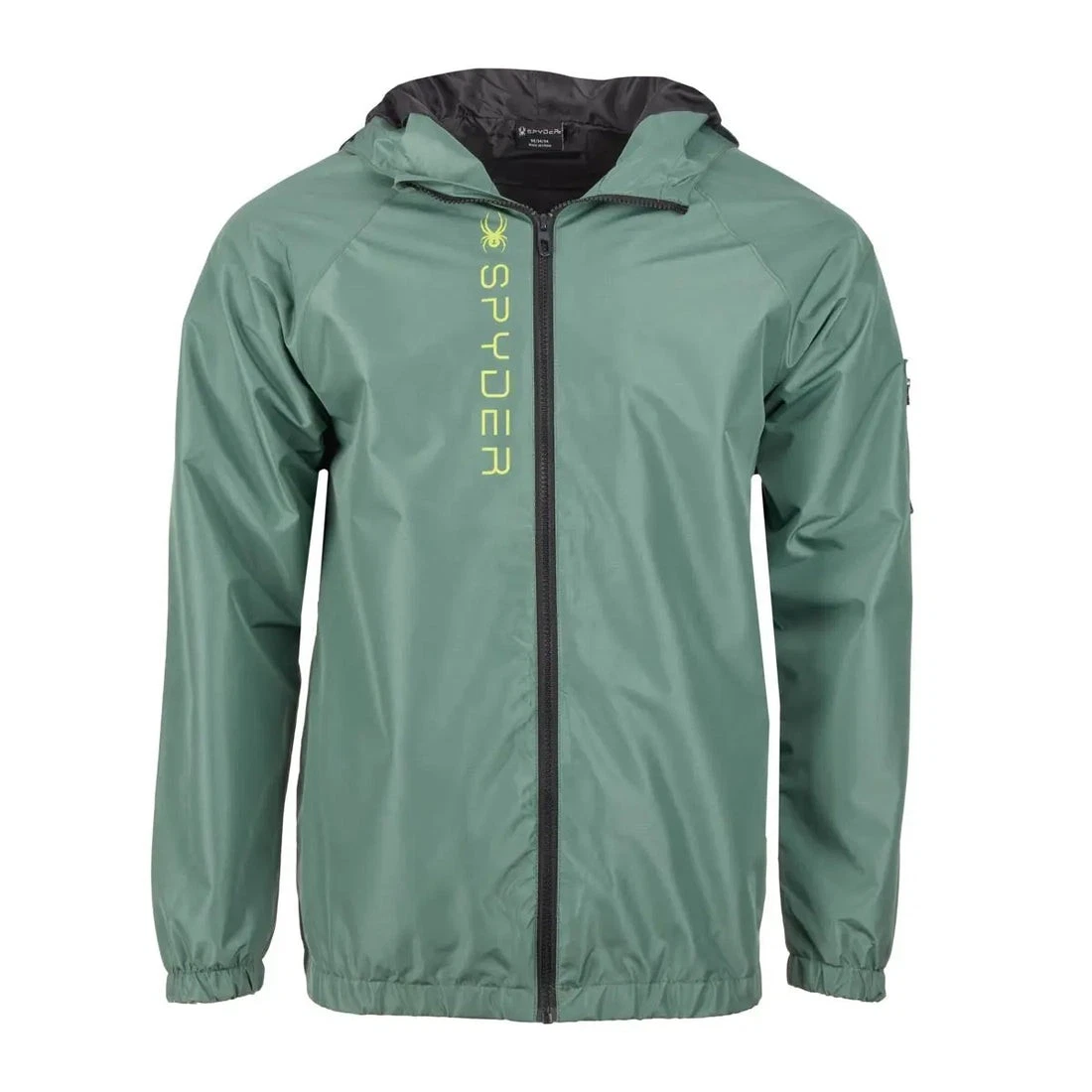 SPYDER MEN'S SPYDER SLEEVE POCKET WINDBREAKER - SIZE: MEN M - DARK FOREST