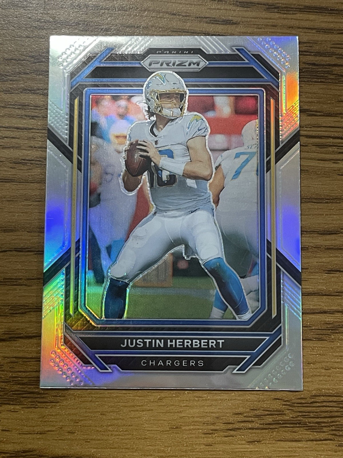 2022 PRIZM SILVER HOLO PRIZM PARALLEL #149 JUSTIN HERBERT CHARGERS BEAUTY! LOOK!