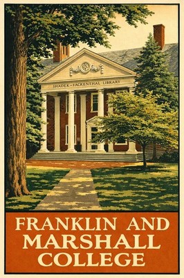   Franklin and Marshall College Poster - 24x36  - 200gsm Paper ️ Hi-Res 